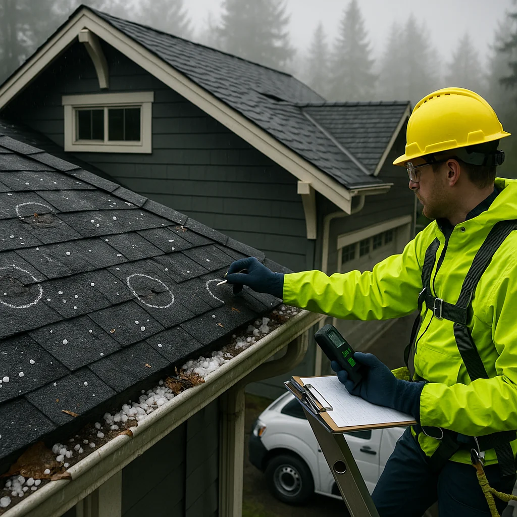 Hail Damage in Olympia: How to Spot It and Fix It Fast