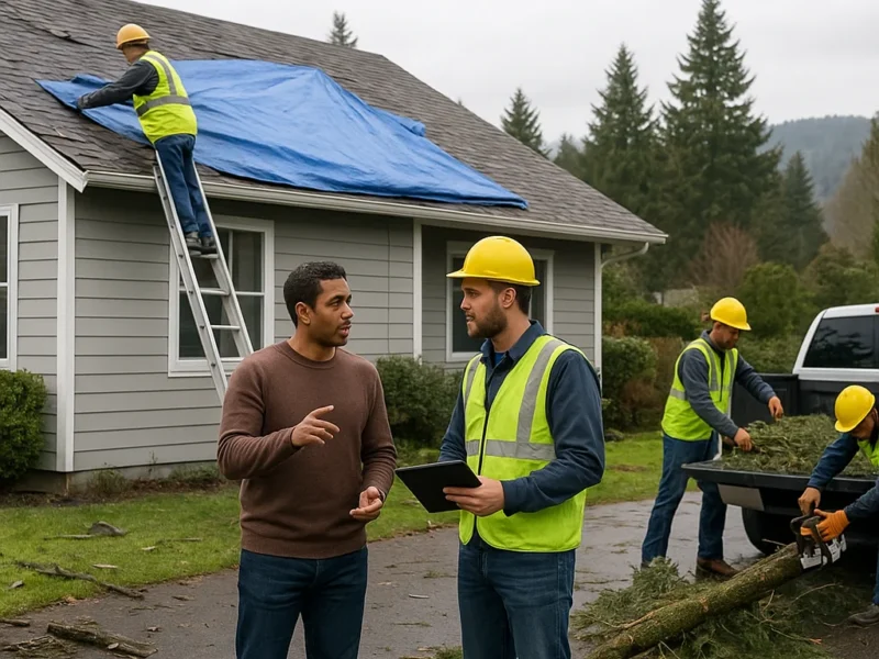 Storm Damage Repair Thurston County: Olympia Steps