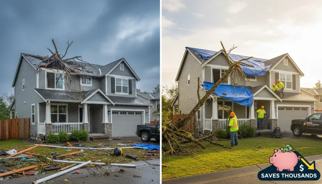 Why Quick Storm Damage Cleanup Saves Olympia Homes Thousands